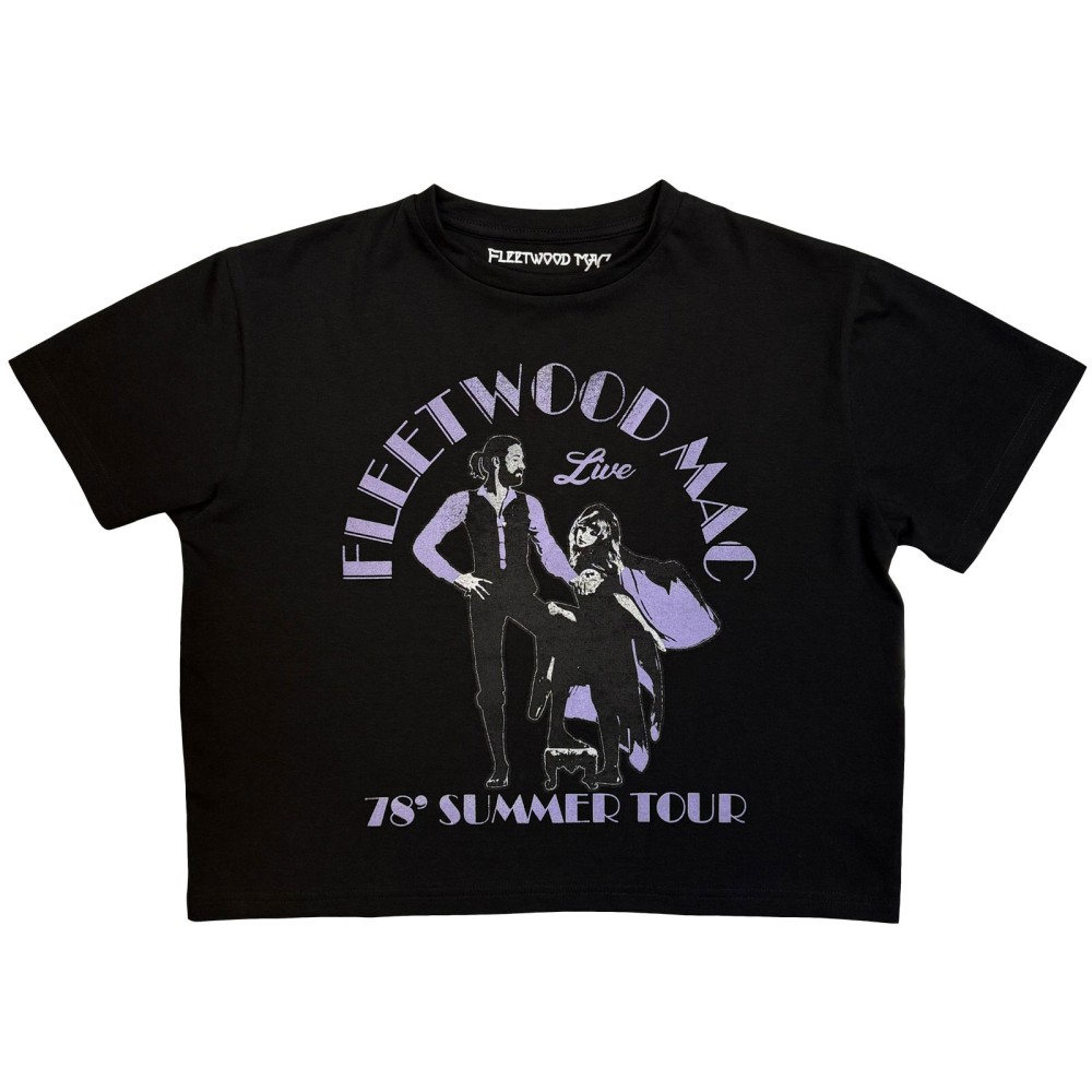 Fleetwood Mac - Summer Tour '78 Crop top - Black